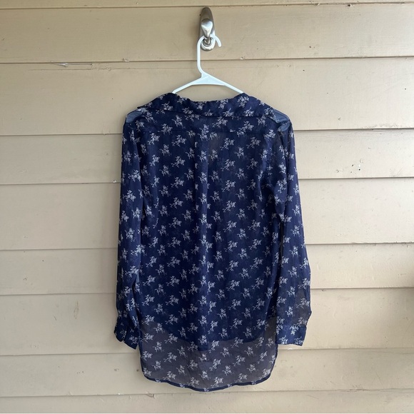 Denim & Supply Ralph Lauren RL Boyfriend Sheer Floral Button Down Shirt Size XS - Picture 5 of 5